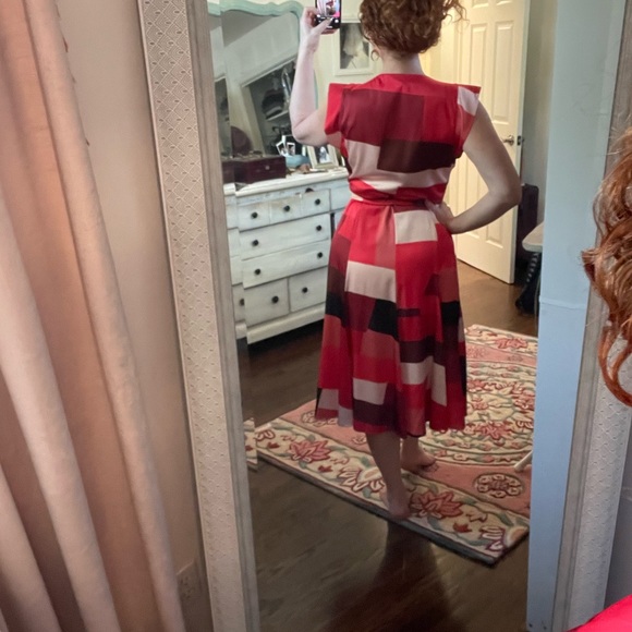 Hutch silk color block wrap dress - Picture 5 of 5